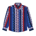 Red/White/Blue Boys Wrangler Pearl snap