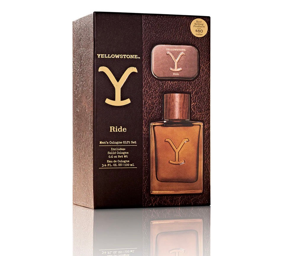 Yellow stone men’s cologne set