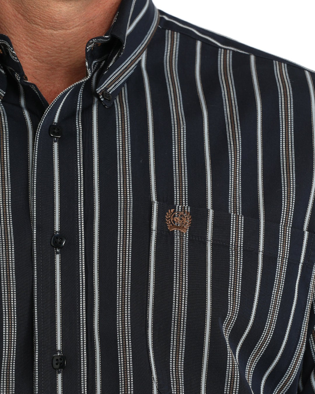 Men’s stripped button up