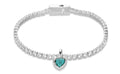 Cherished Heart Turquoise Bracelet