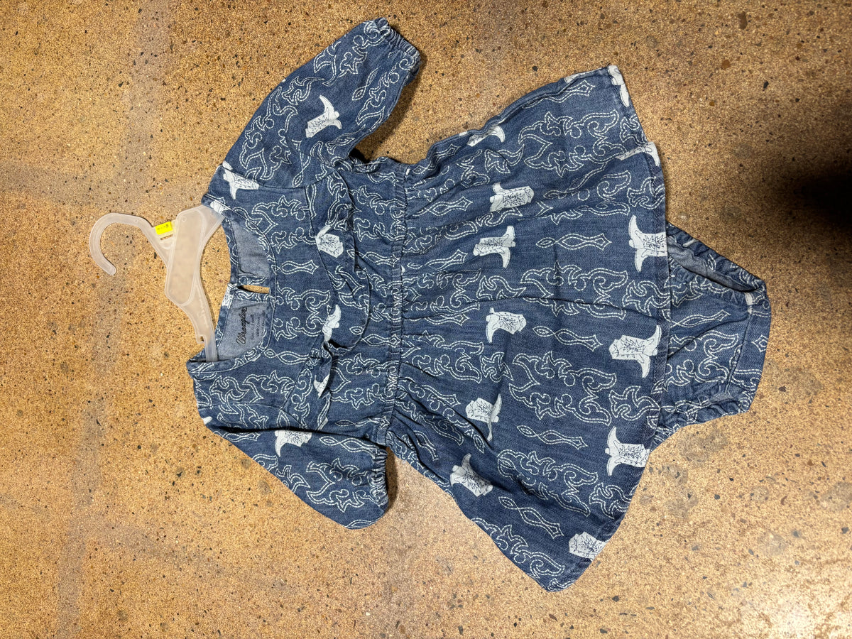 Little Girls Wrangler Denim Dress