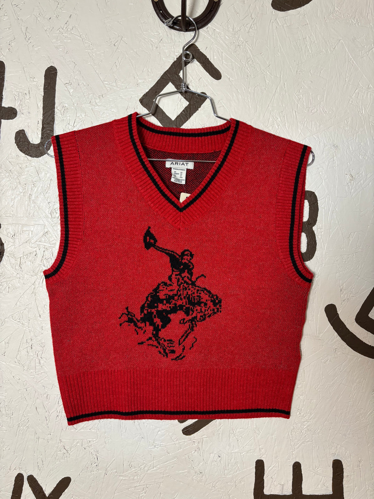 Red and Black Bronco Arait Vest