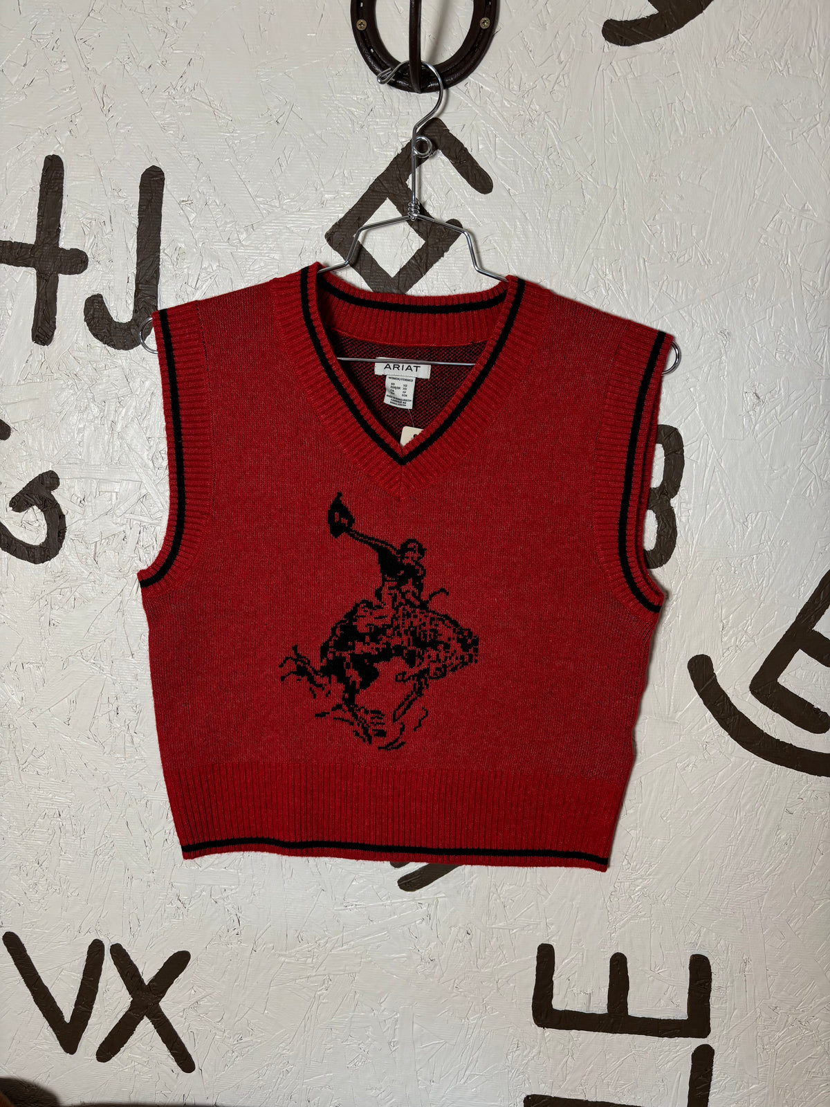 Red and Black Bronco Arait Vest