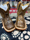 Infant Cowbabies Brown Caiman Cowboy Boots