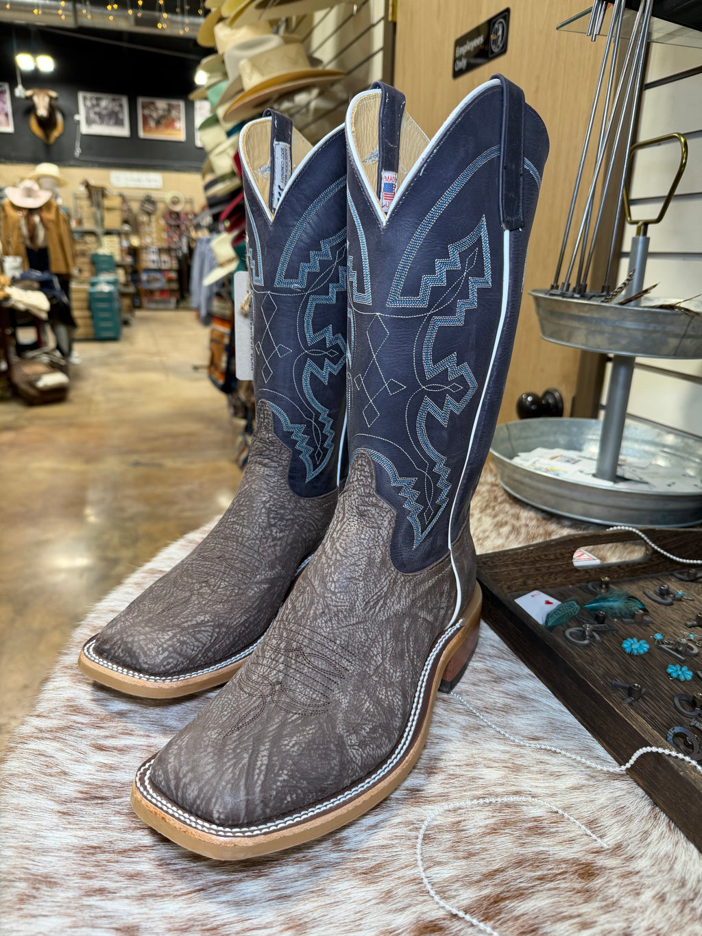 Anderson Bean Brown Washed Shoulder Boots (360650)