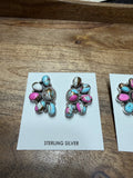 Cotton Candy Half Cluster Earrings