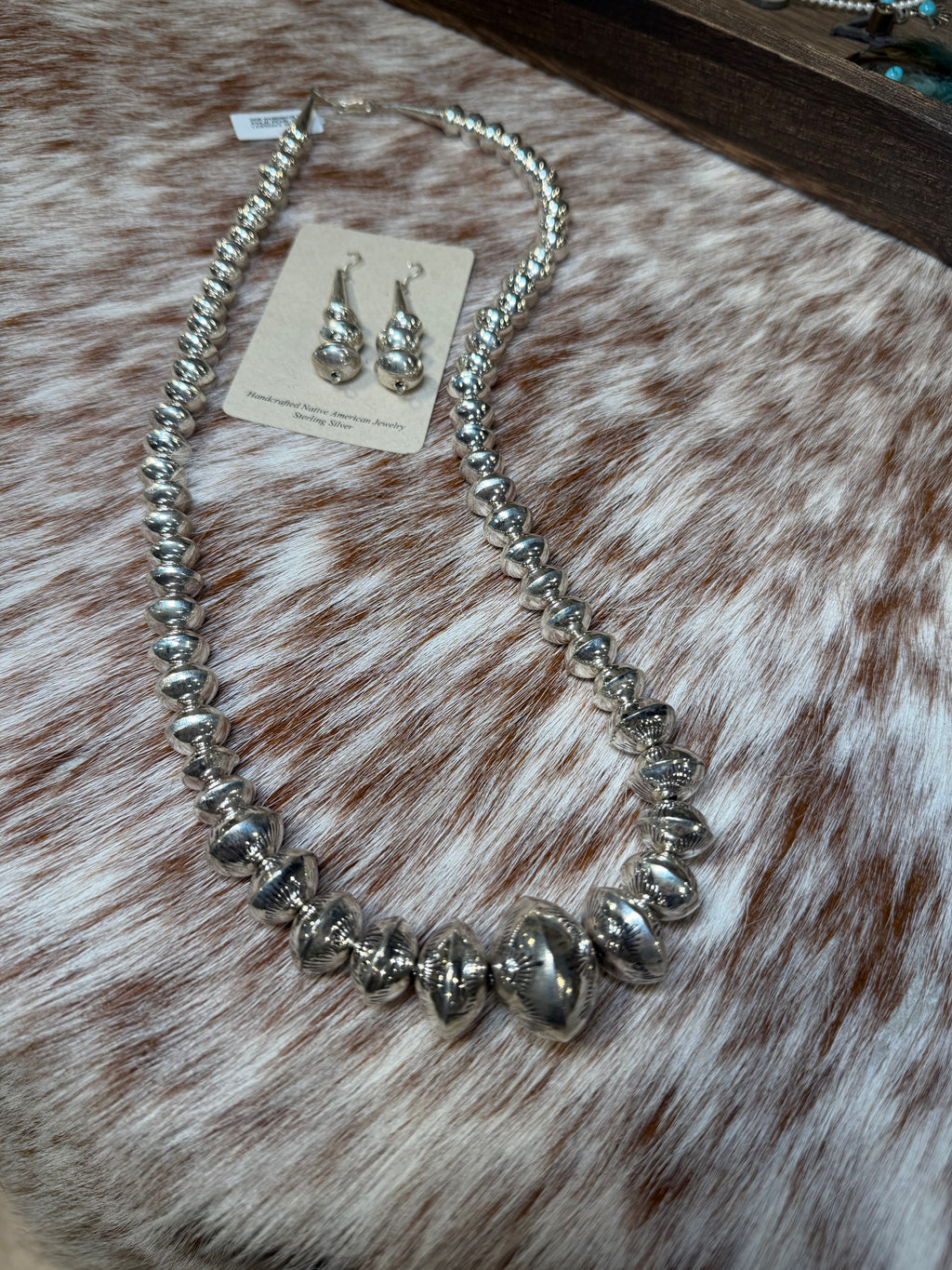 Navajo Handmade Saucer Bead Set