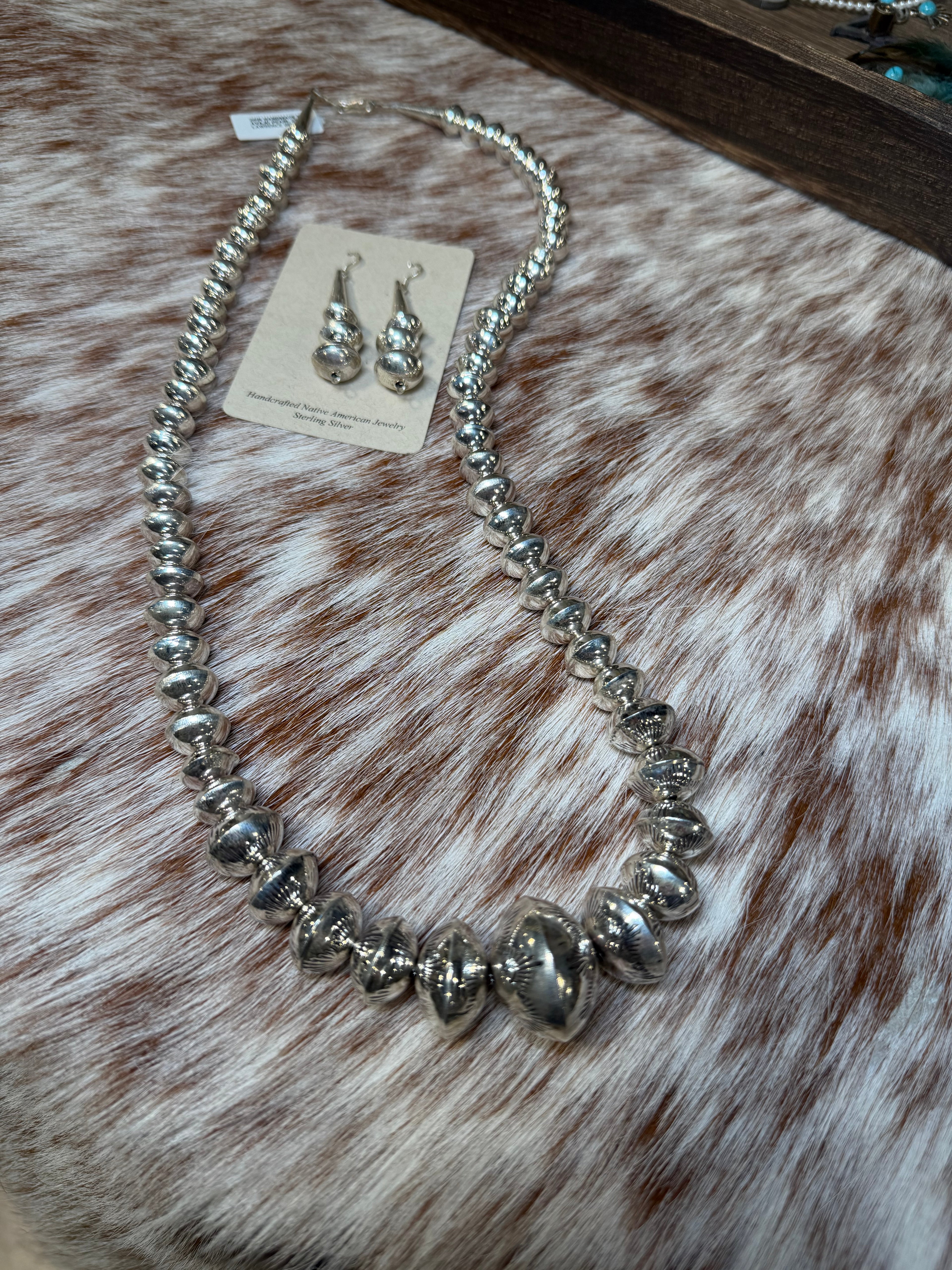 Navajo Handmade Saucer Bead Set