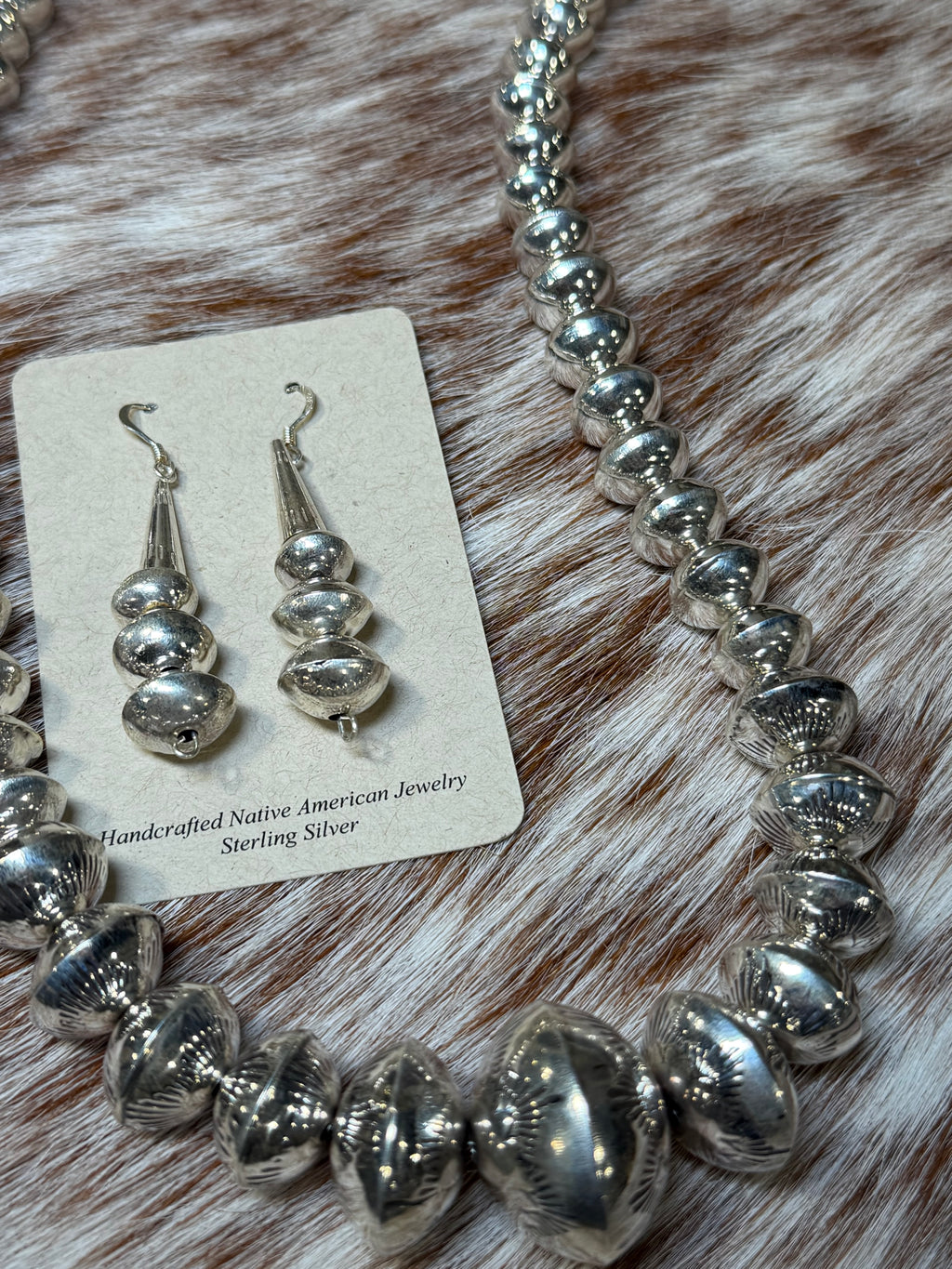 Navajo Handmade Saucer Bead Set