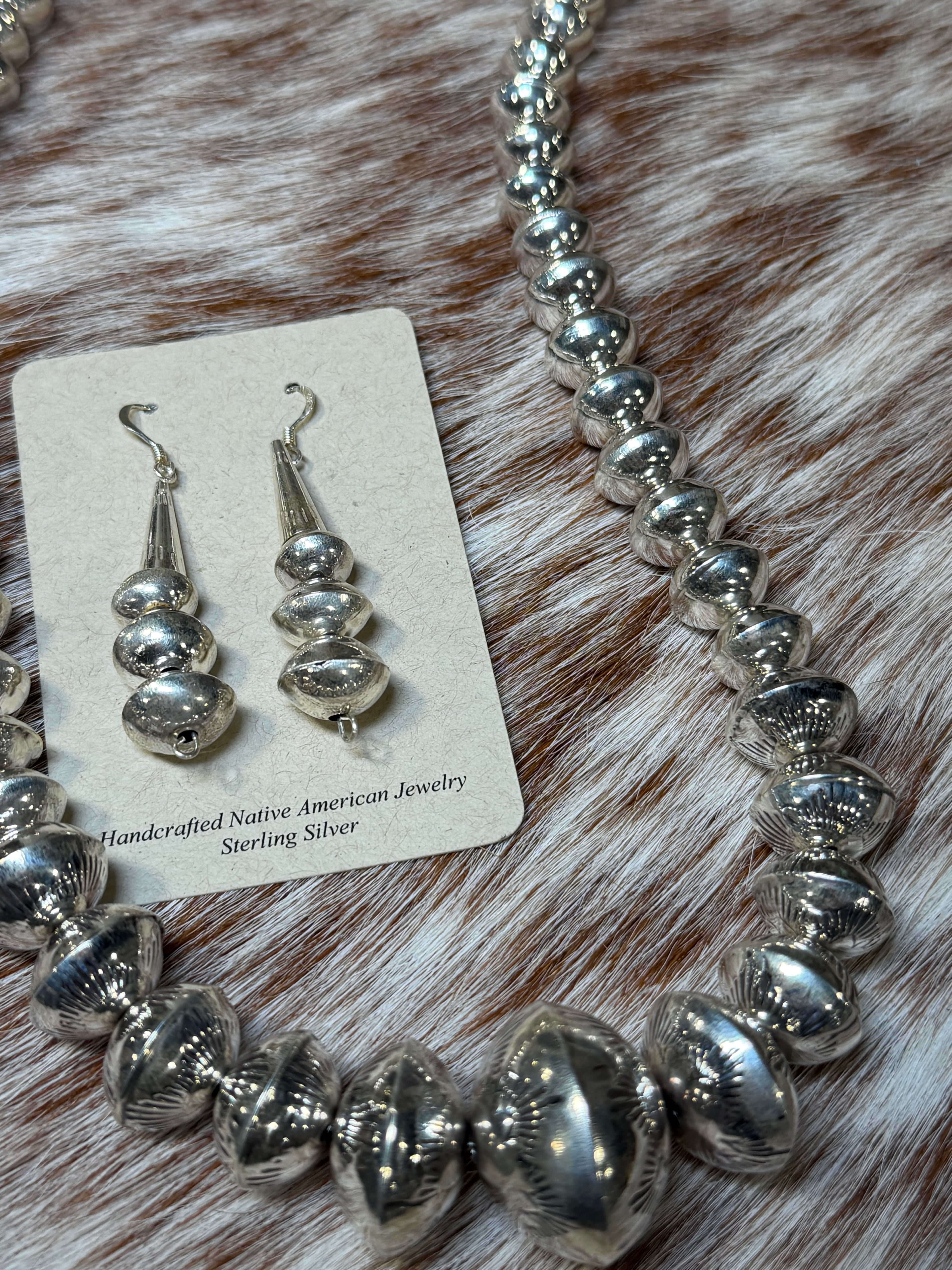 Navajo Handmade Saucer Bead Set