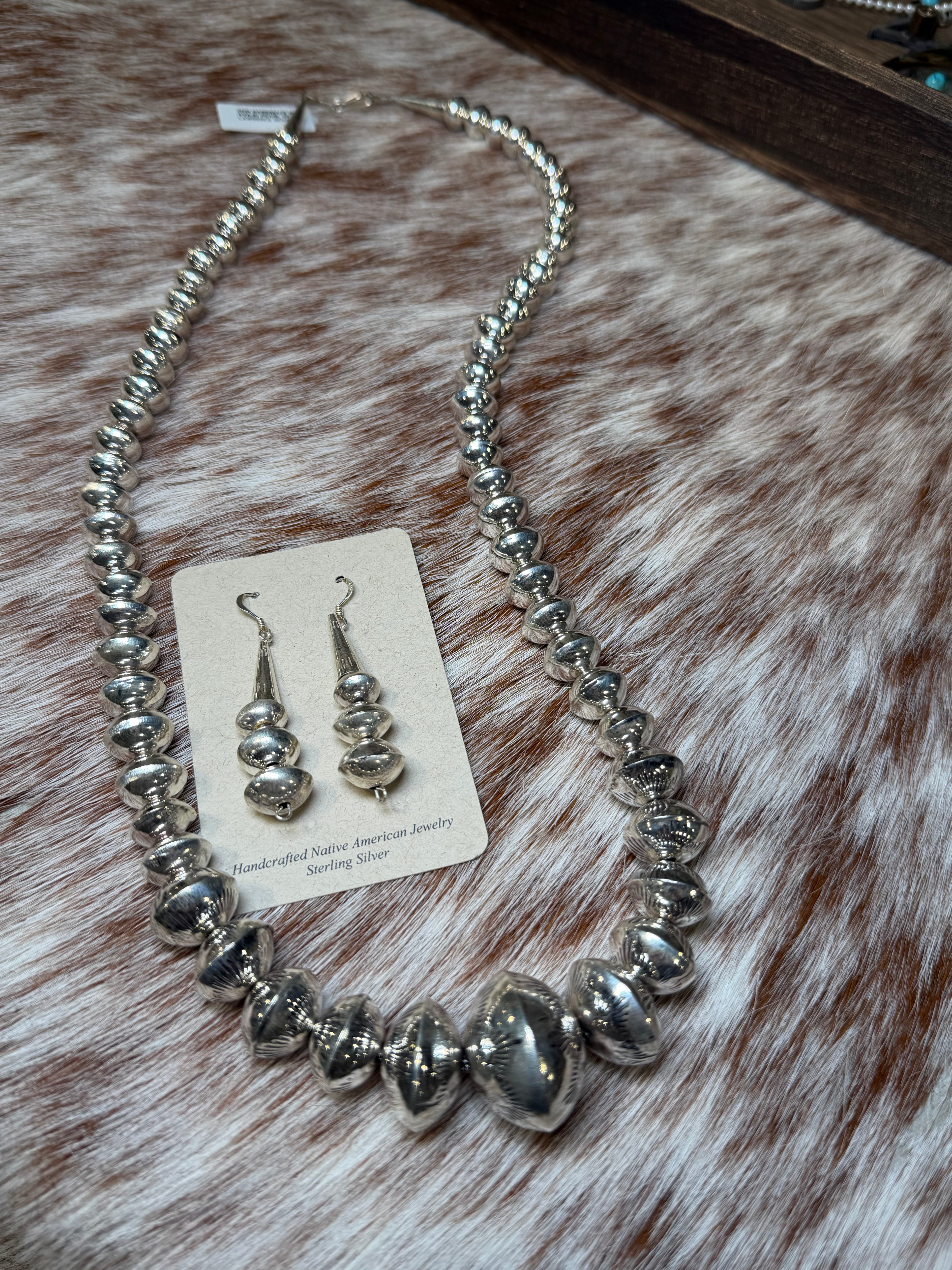 Navajo Handmade Saucer Bead Set
