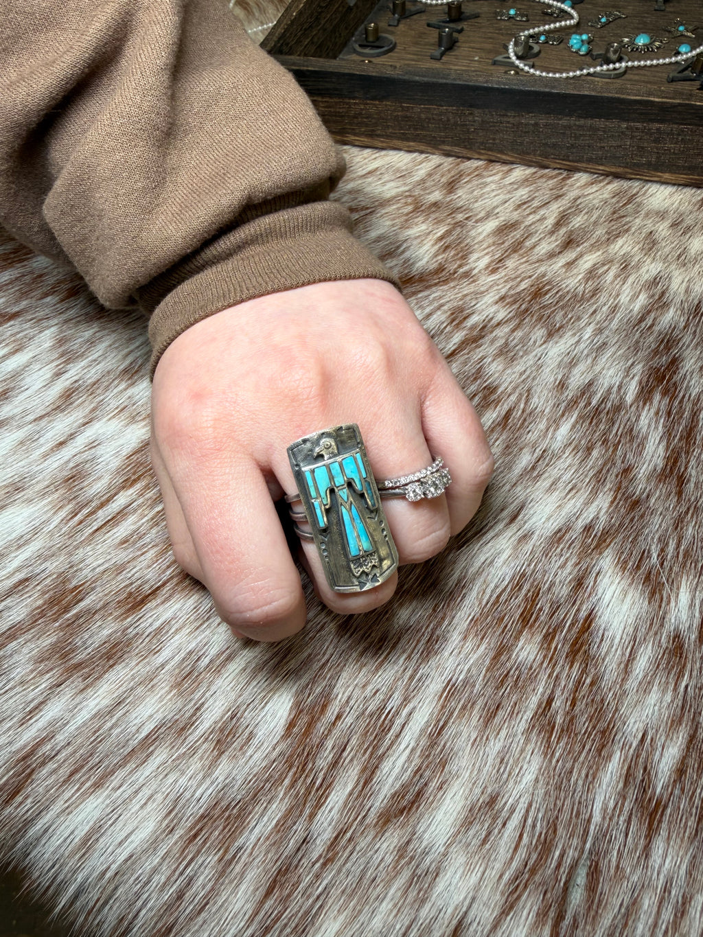 Nomad Rising Bird Shield Ring