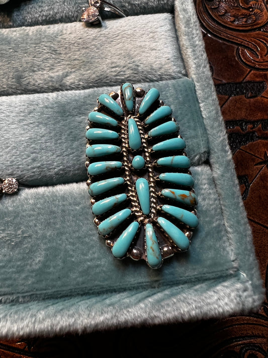 Turquoise Cluster Ring