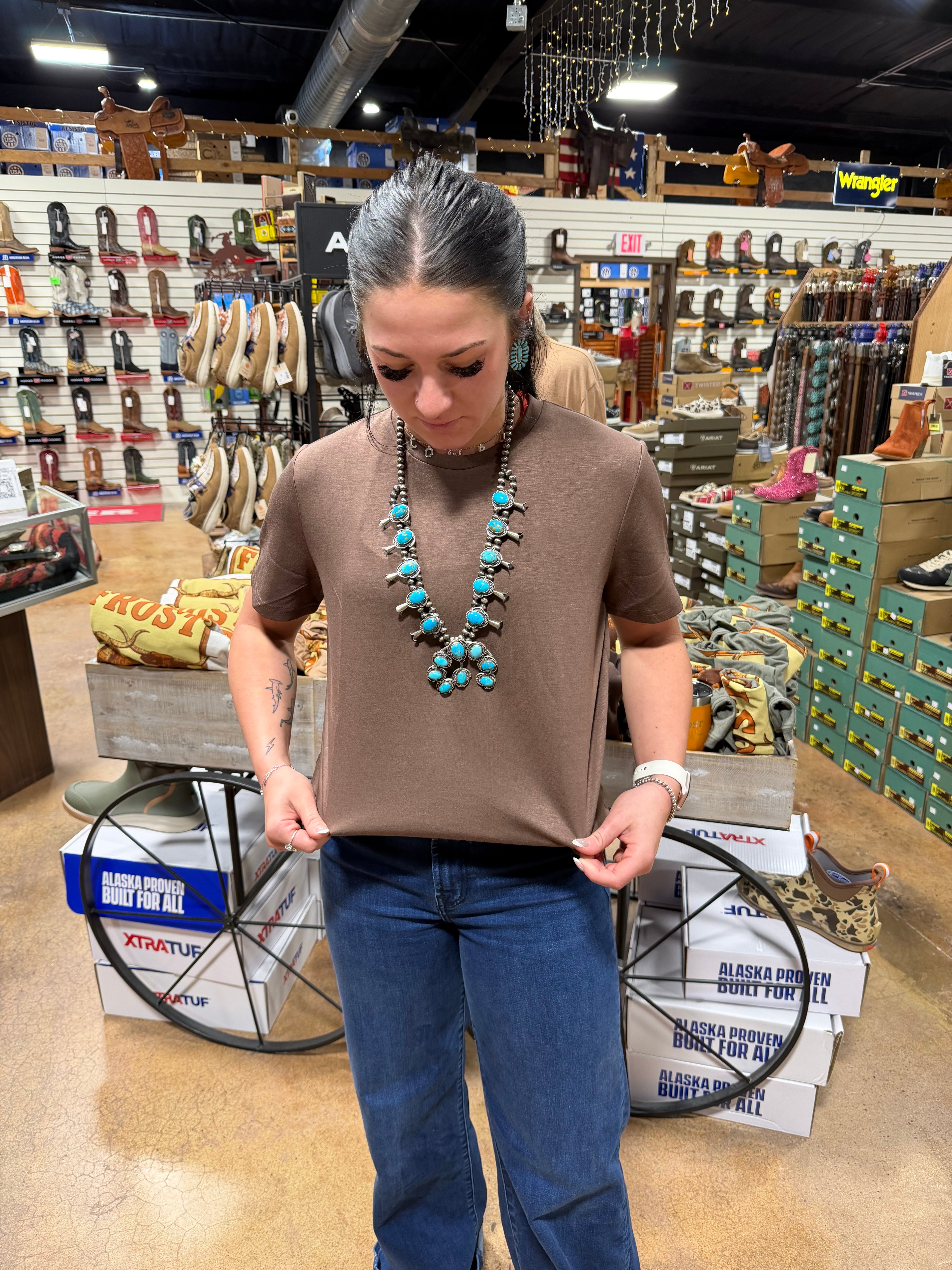 Cloud Free Mocha Tee