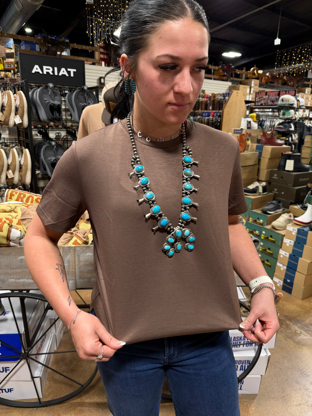 Cloud Free Mocha Tee