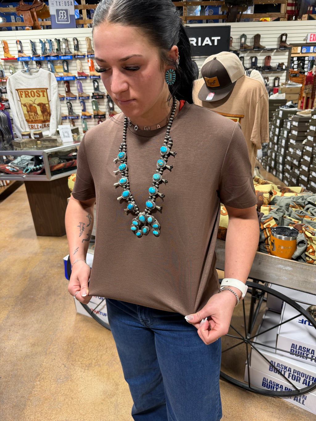 Cloud Free Mocha Tee