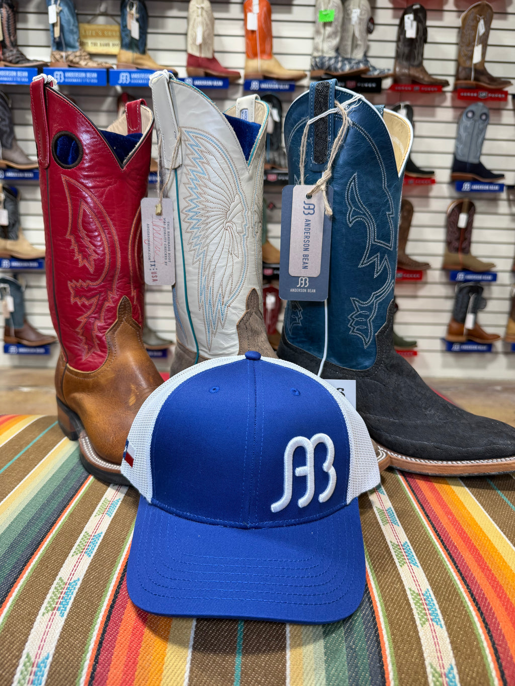 Anderson Bean Logo Royal Blue/White Cap