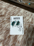 Turquoise Chuck Half Cluster