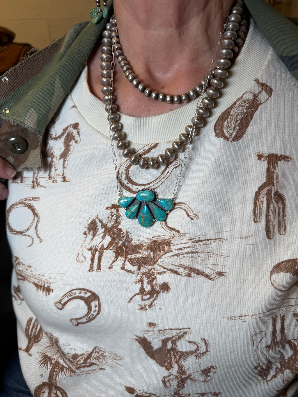 Large Half Cluster Necklaces
