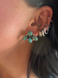 Large Half Flower Earrings