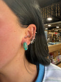 Oval Turquoise Earring