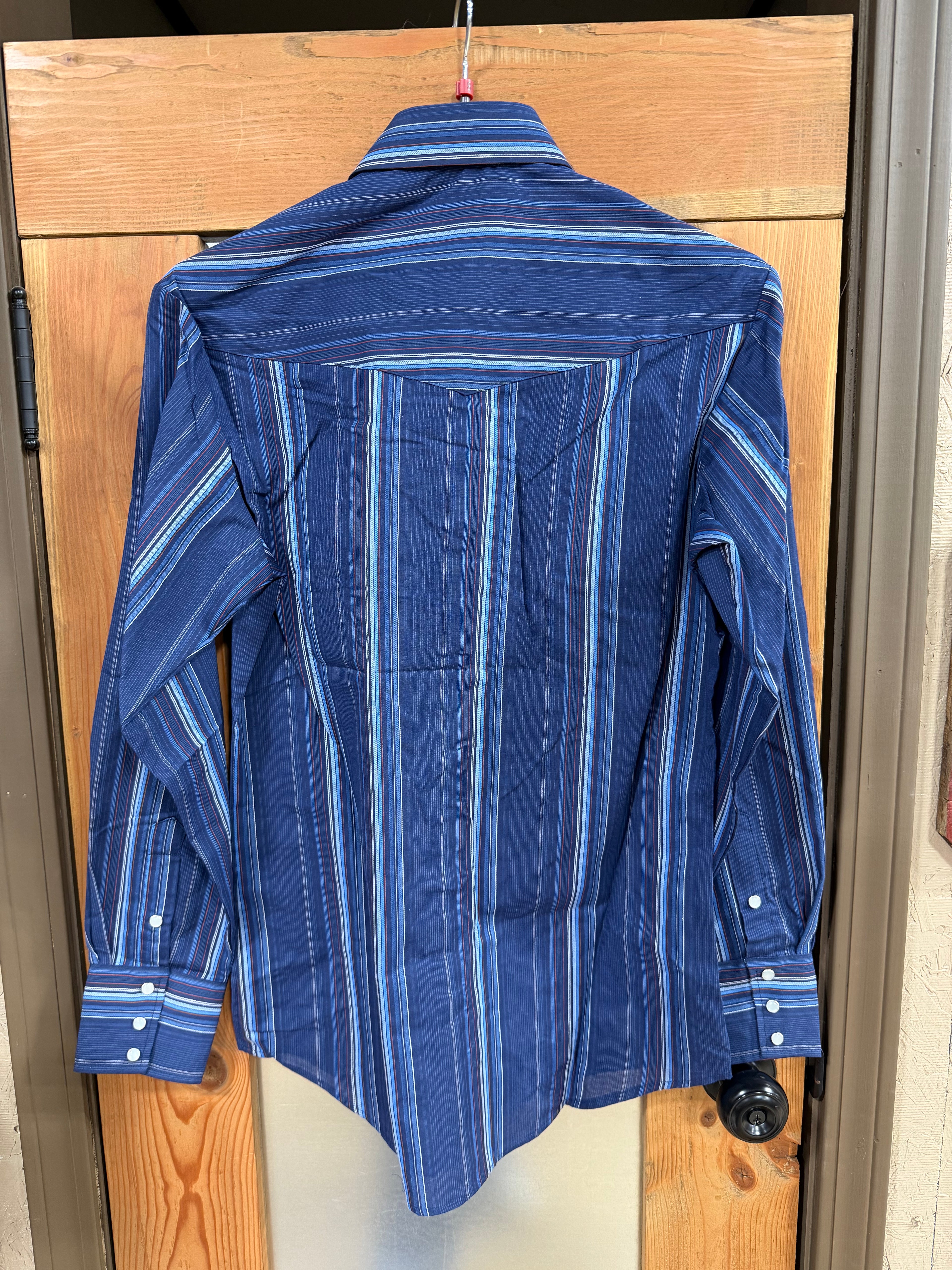 Roper Red, White & Blue Striped Shirt