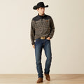 Men’s Black Southwest Print Fleece (2486)
