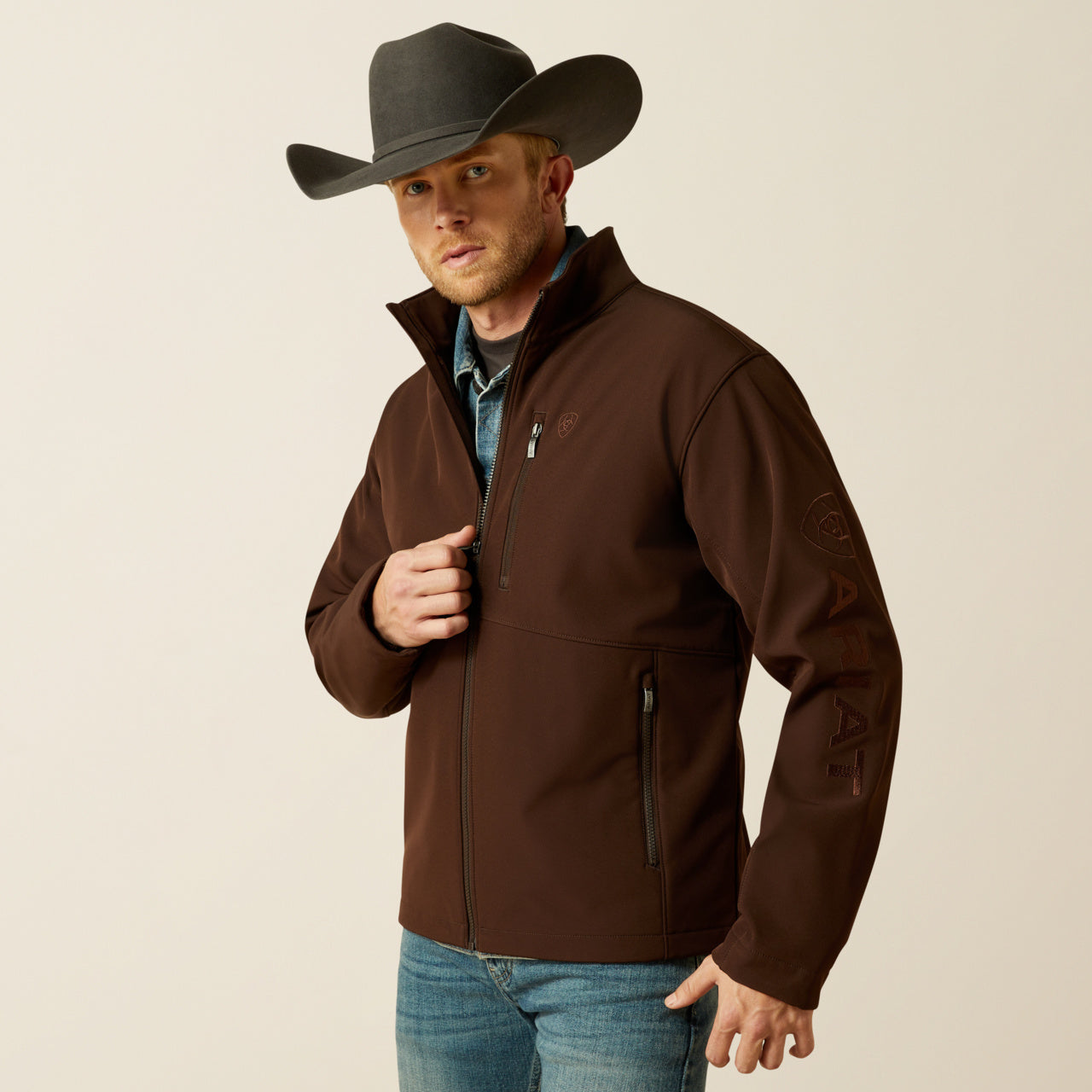 Men’s Ariat Brown Softshell Jacket (2585)