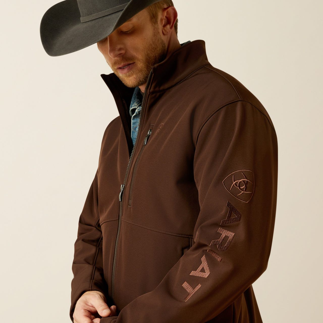 Men’s Ariat Brown Softshell Jacket (2585)