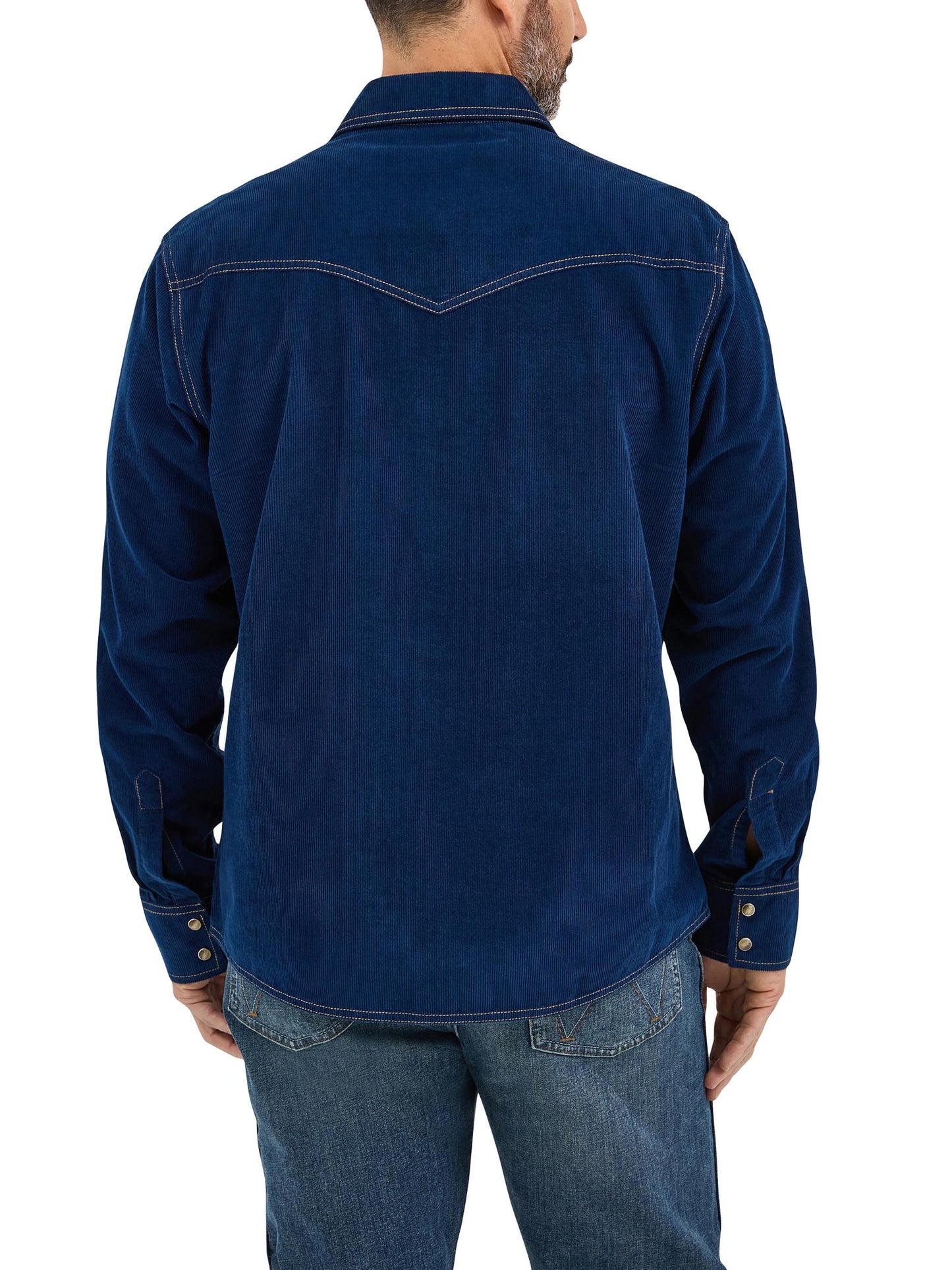 Wrangler Retro Navy corduroy Shirt (9588)