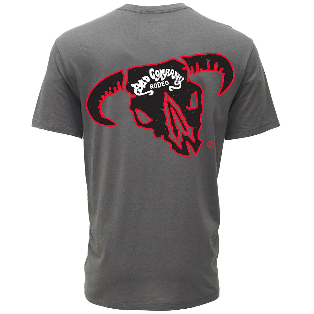 Bad Company Grey with Black/Red Tee