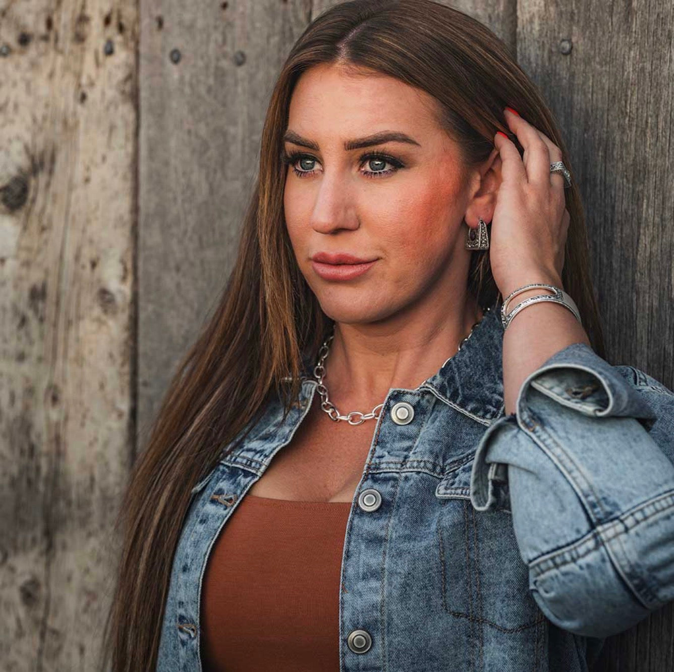 Stirrup Hoop Earrings