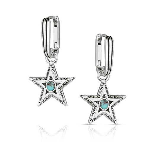 Lucky Star Turquoise Earrings