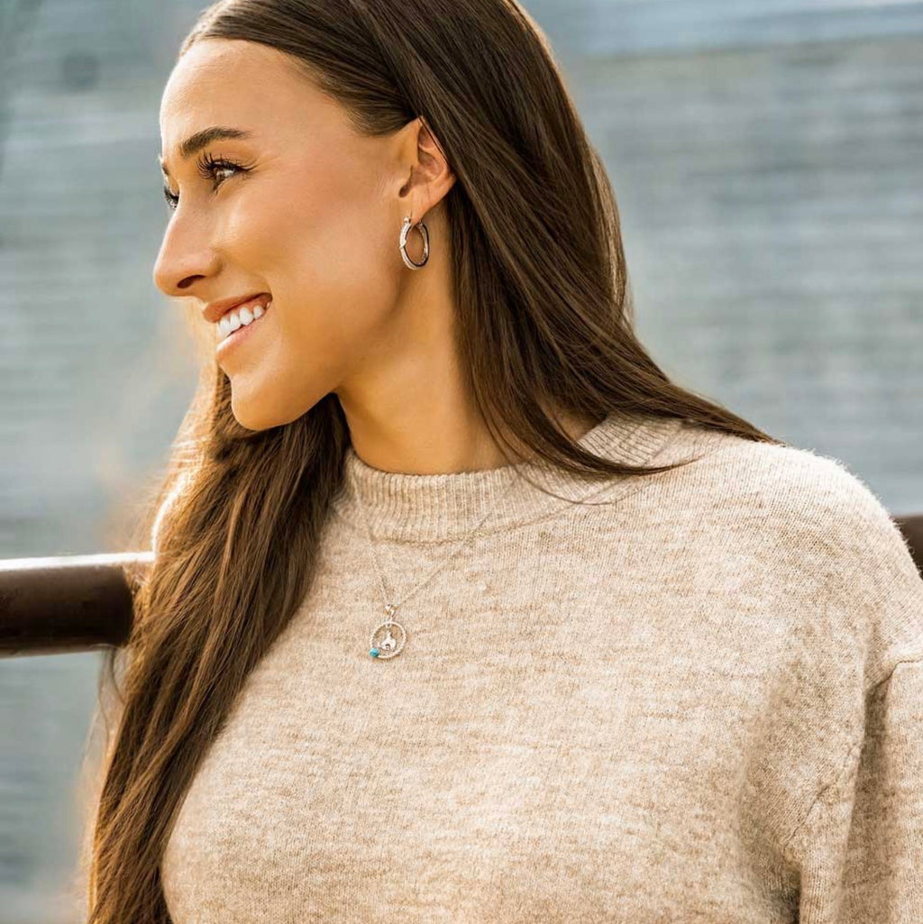 Cowgirl Ice Hoop Earrings