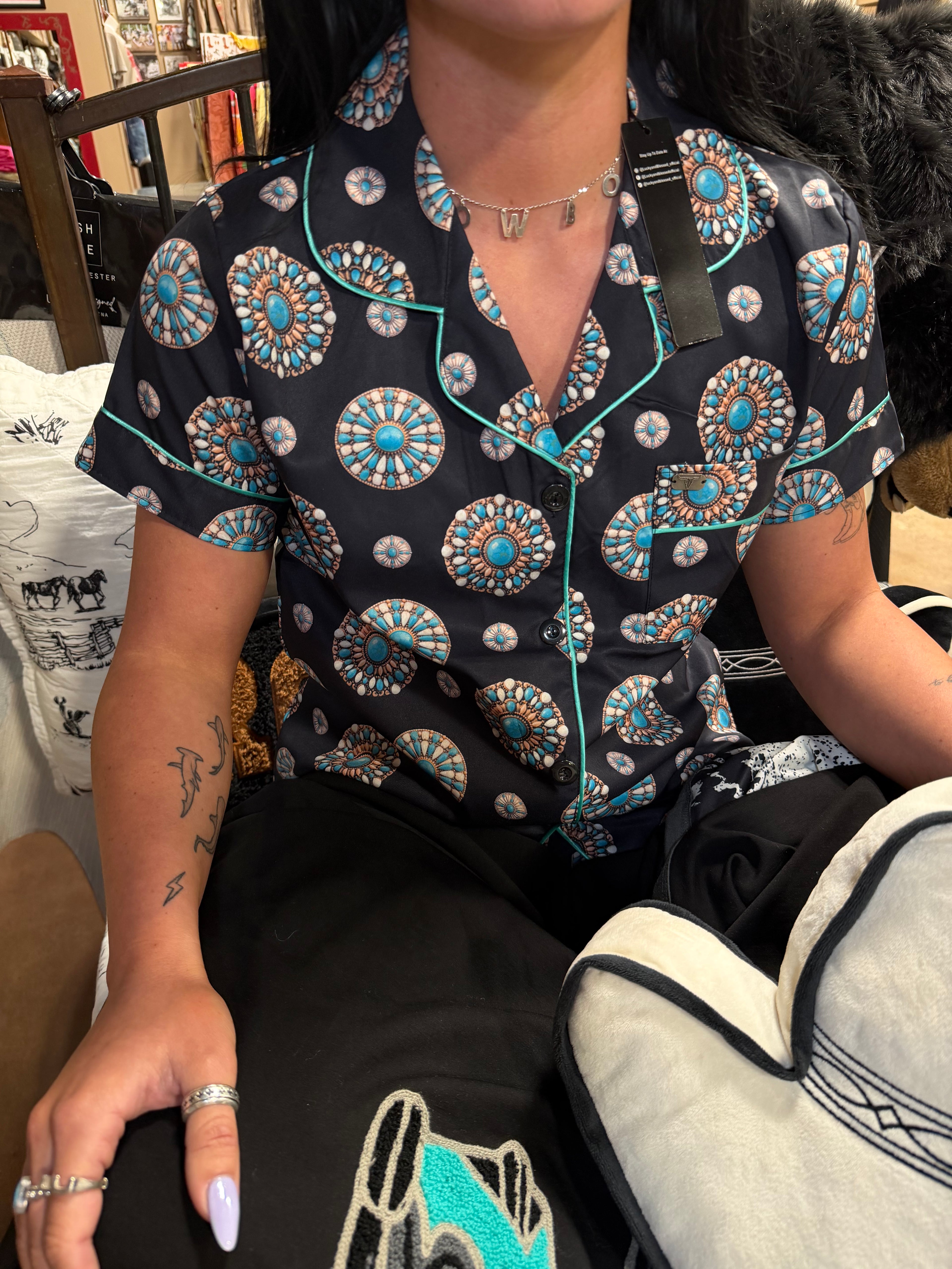 Midnight Mesa Concho PJ Set