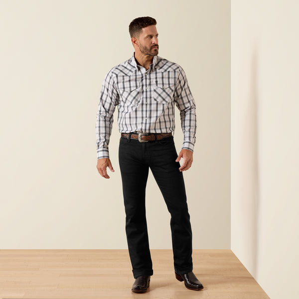 Men’s Wrinkle Free Ariat Fitted Snap Shirt