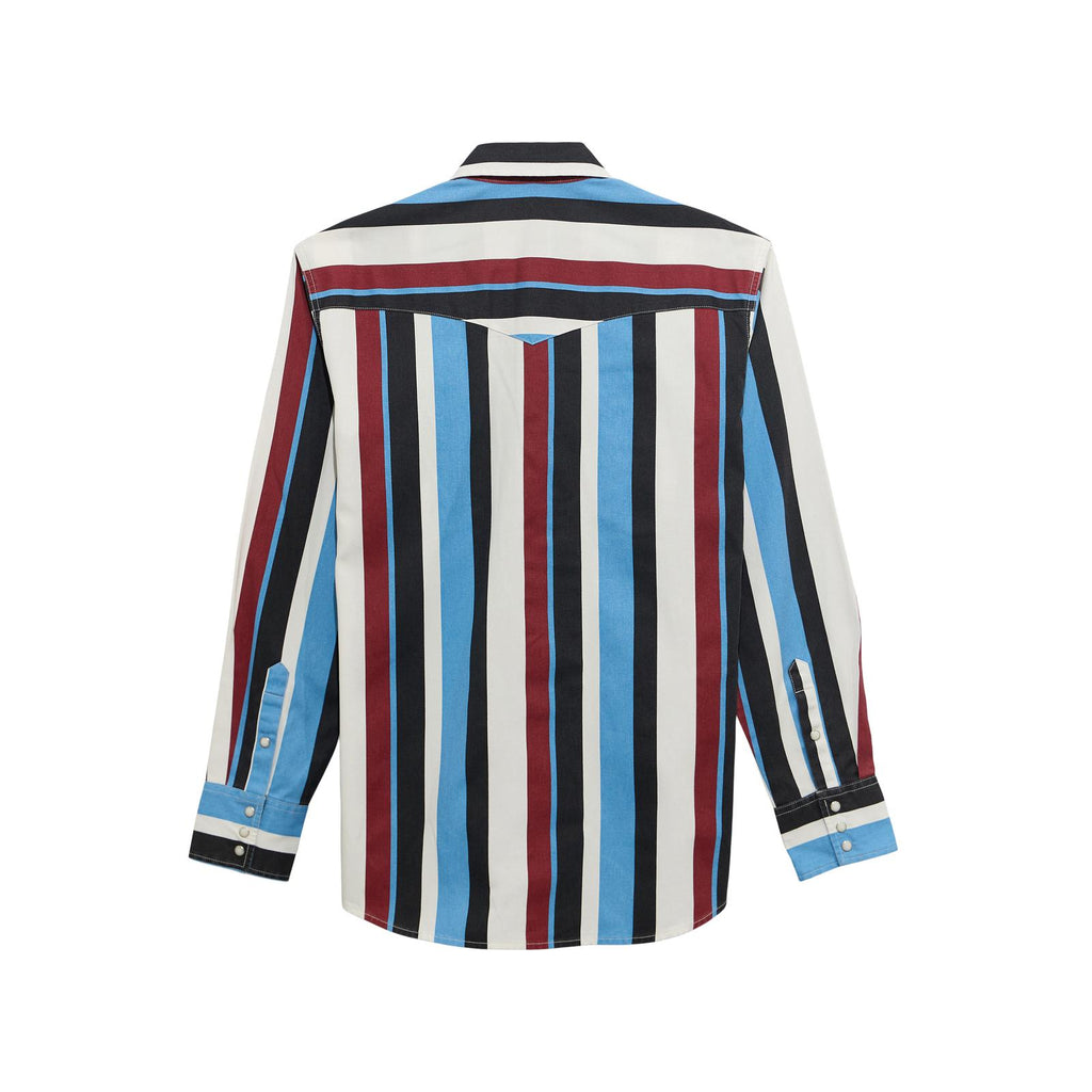 Wrangler® Vintage Inspired Long Sleeve Shirt - Classic Fit - Blue Multi - 112374804