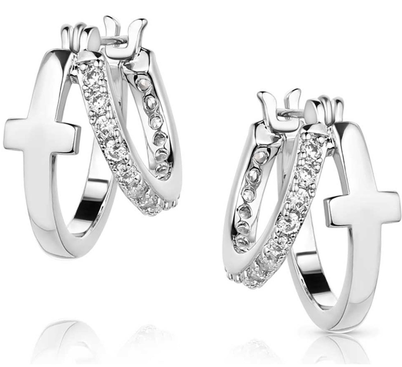 Wrapped in Faith Crystal Earrings