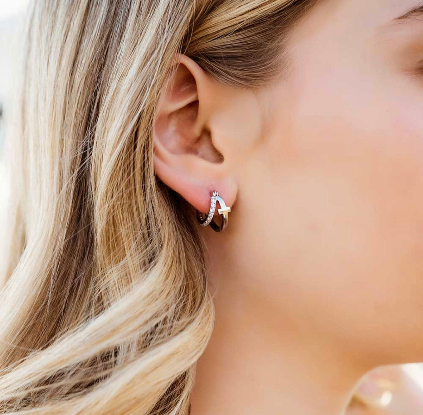 Wrapped in Faith Crystal Earrings