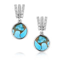 Trailing Turquoise Earrings