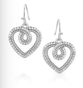 Heart of Radiance Crystal Dangle Earrings