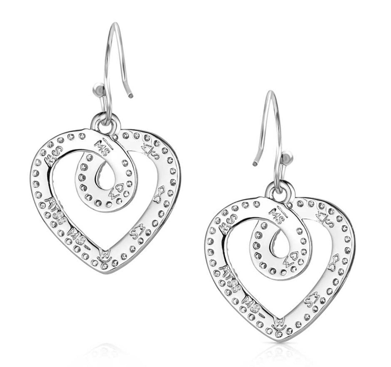 Heart of Radiance Crystal Dangle Earrings