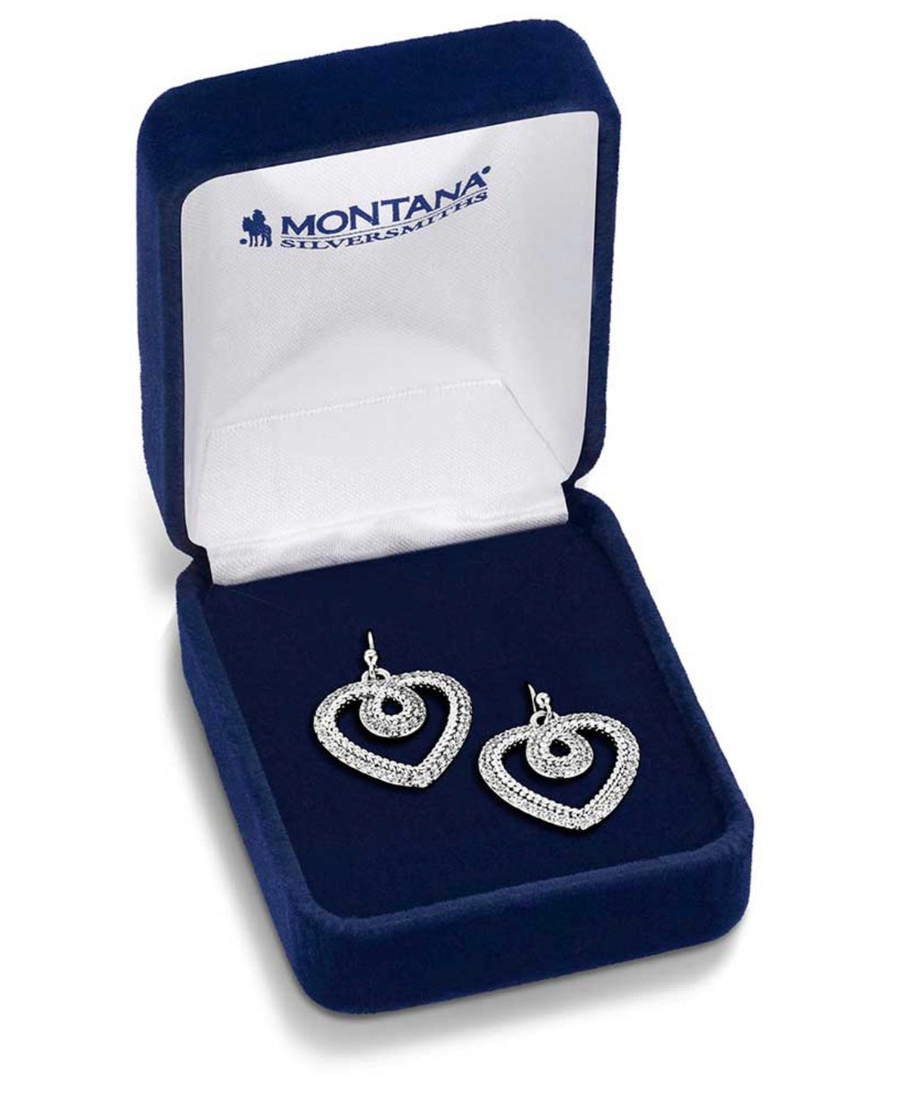 Heart of Radiance Crystal Dangle Earrings