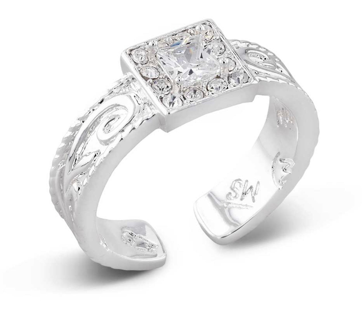 Desert Whirl Engraved Ring