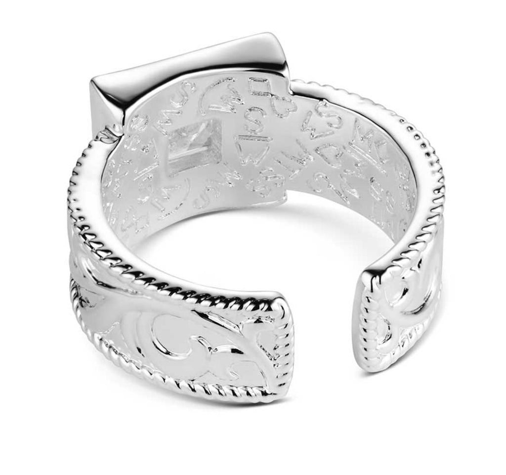 Desert Whirl Engraved Ring