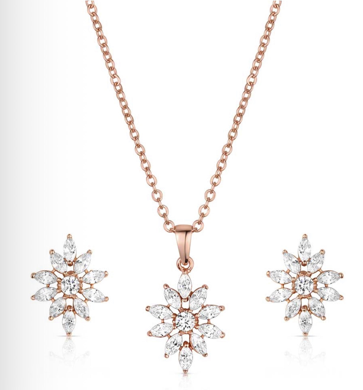 Crimson Sun Jewelry Set