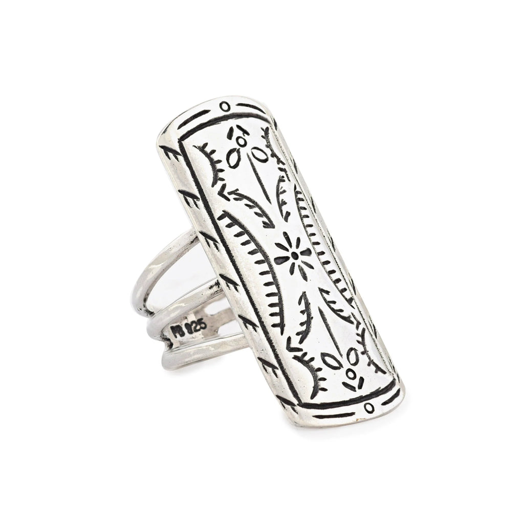 Nomad Sunflower Shield Ring