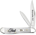 Religious Sayings Trust Embellished Smooth Natural Bone Peanut (60867)