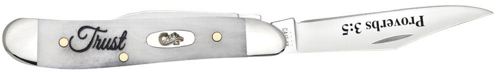 Religious Sayings Trust Embellished Smooth Natural Bone Peanut (60867)