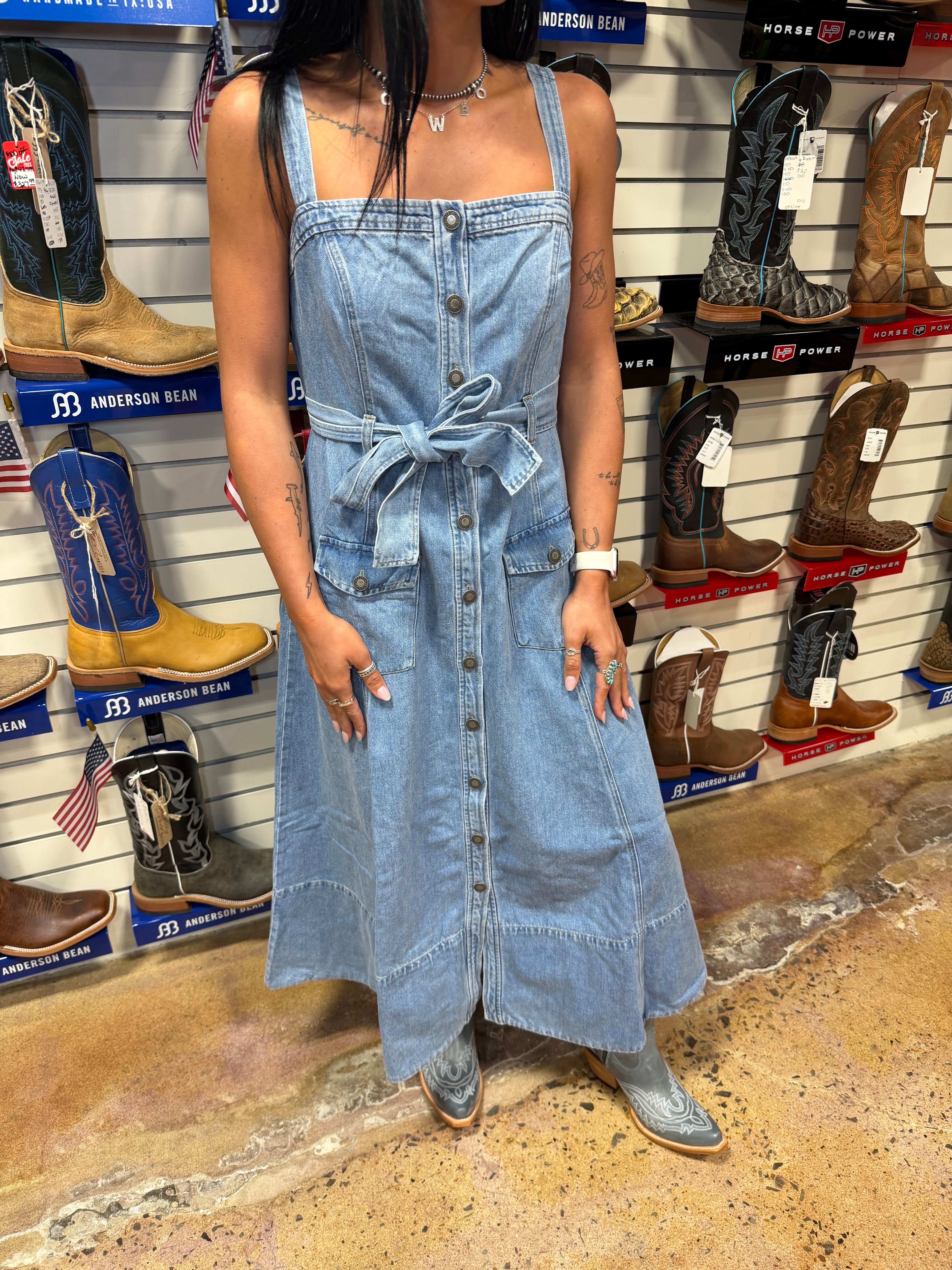 Stetson Denim Button Front Dress